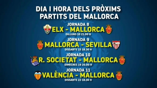El Mallorca no jugarà a les dues del migdia