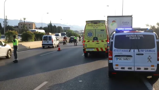 Detinguda la presumpta conductora d’atropellar mortalment el camioner a la Via Cintura de Palma