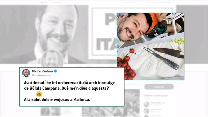 El+ministre+d%E2%80%99Interior+itali%C3%A0%2C+Matteo+Salvini%2C+torna+a+fer+befa+de+Mallorca+a+trav%C3%A9s+del+Twitter