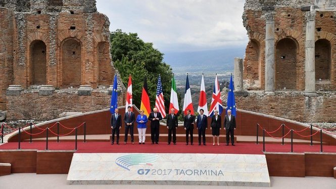 Comen%C3%A7a+a+Taormina+la+cimera+del+G7+marcada+pels+desacords+amb+Trump