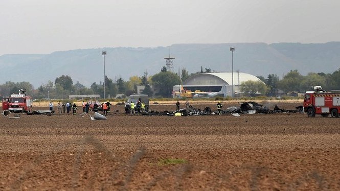 Mor el pilot d’un F18 sinistrat a Torrejón de Ardoz