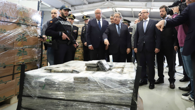 S’incauta a Algesires el major decomís de cocaïna trobat a un contenidor a Europa