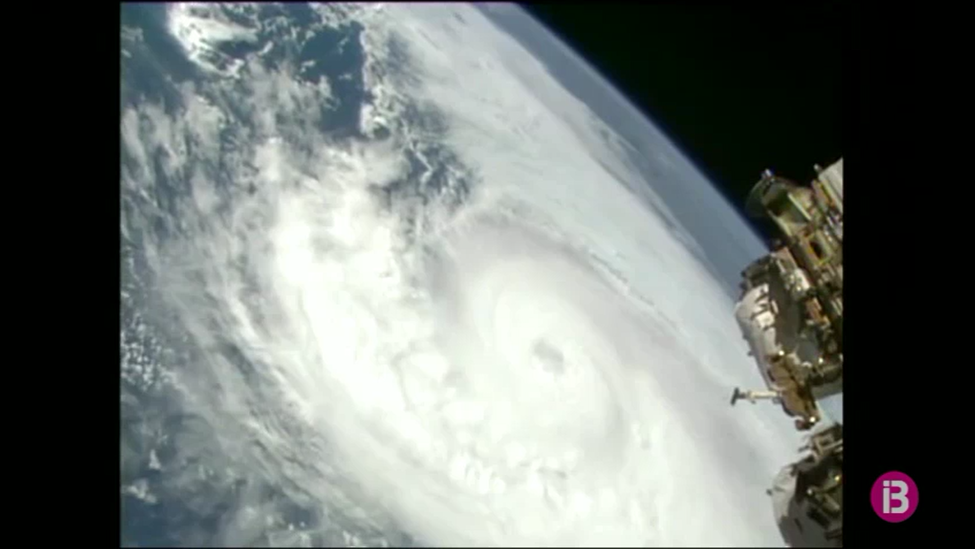 L’huracà Zeta vist des de l’Estació Espacial Internacional.
