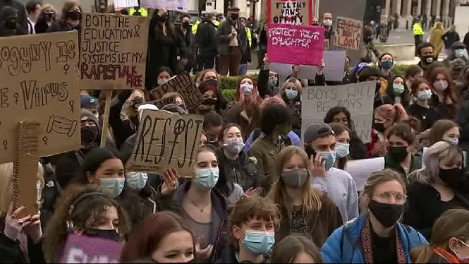 Dues+protestes+conflueixen+al+centre+de+Londres