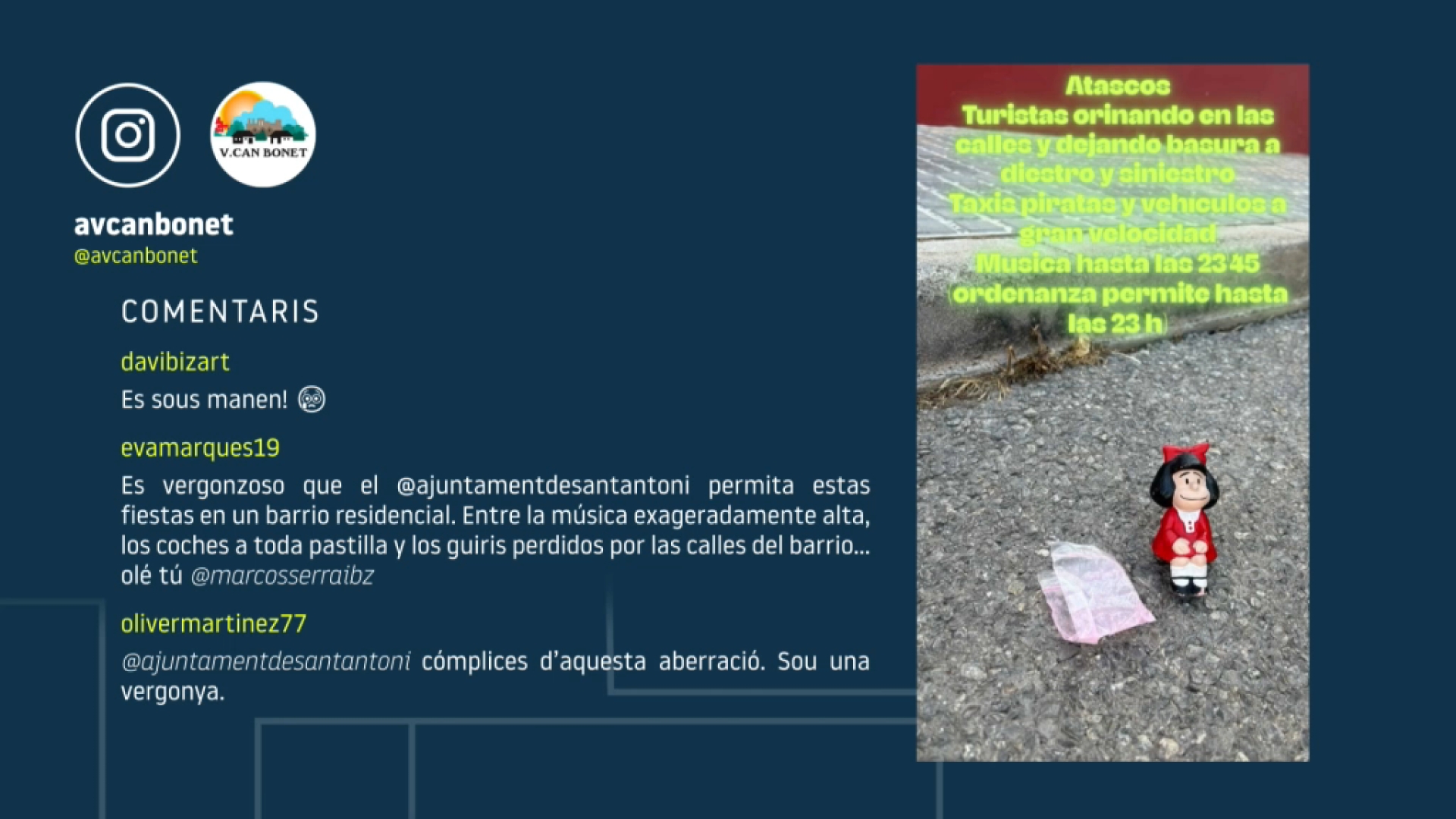 Bosses amb cocaïna rosa i globus d’òxid de nitrogen a Sant Antoni de Portmany