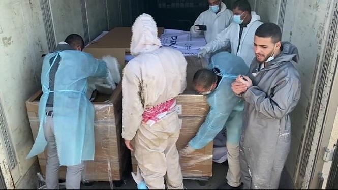 Arriben a Gaza 20.000 vacunes donades pels Emirats Àrabs
