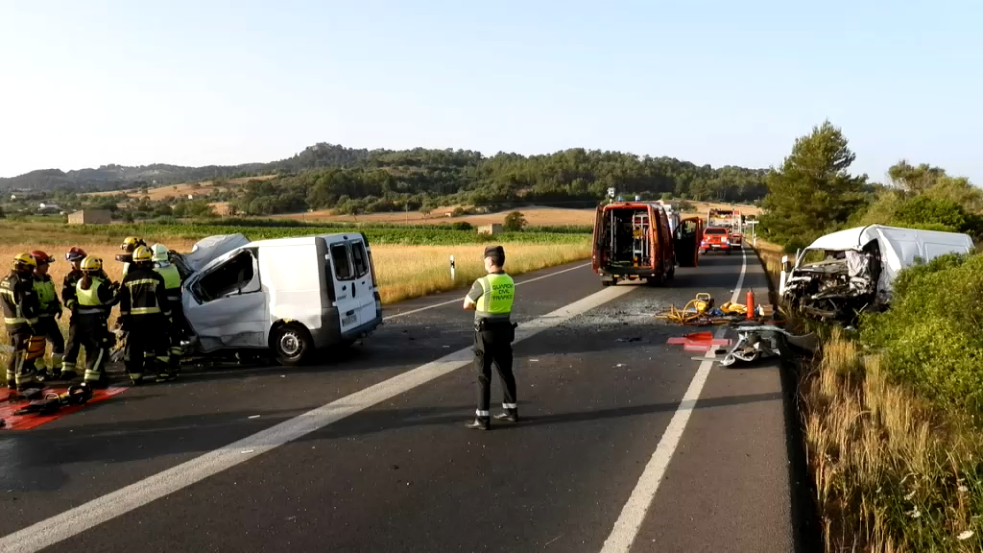 Mor un home en topar de front amb un altre vehicle entre Manacor i Felanitx
