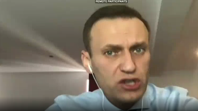 L’activista rus Navalni compareix al Parlament Europeu