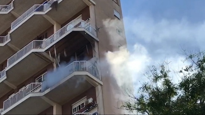 Incendi a la terrassa d’un cinquè pis a Magaluf