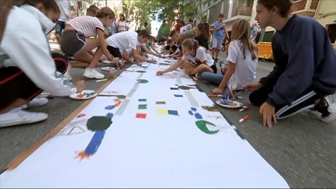 Els escolars del Camp Redó de Palma commemoren el ‘Parking Day’