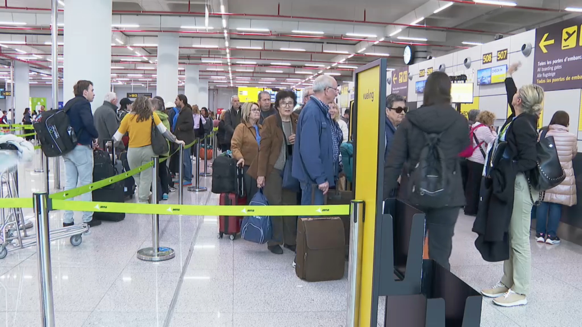 Retards a Palma en una nova jornada de vaga del personal de terra, sense incidències a Eivissa