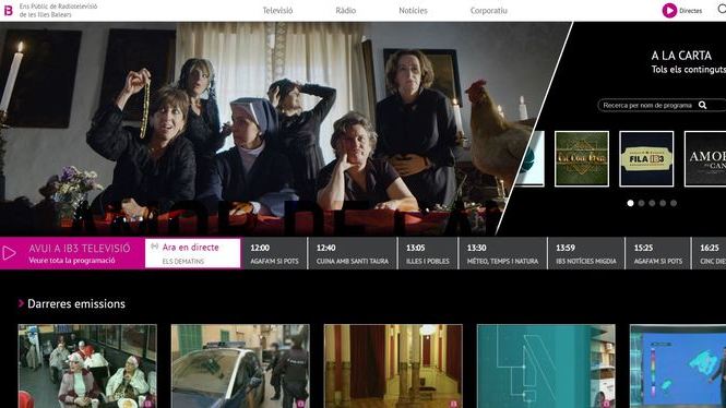 IB3 estrena nou disseny web adaptat a l’actual consum audiovisual
