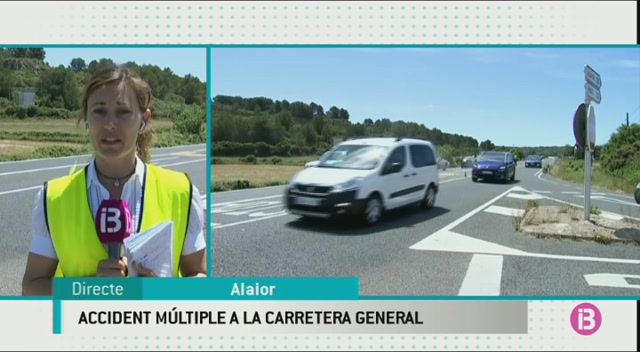 Cinc+ferits+a+un+accident+m%C3%BAltiple+a+la+carretera+general+de+Menorca