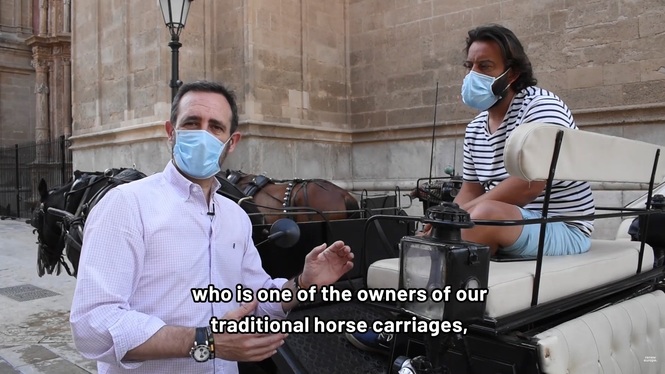José Ramón Bauzá grava un documental sobre els efectes del coronavirus en el turisme