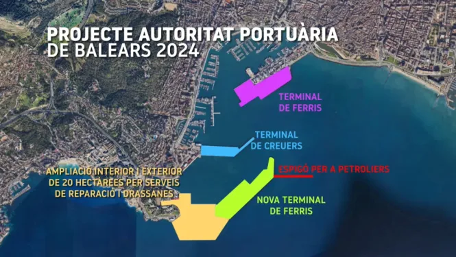 Autoritat Portuària vol consensuar una nova proposta de remodelació del port de Palma