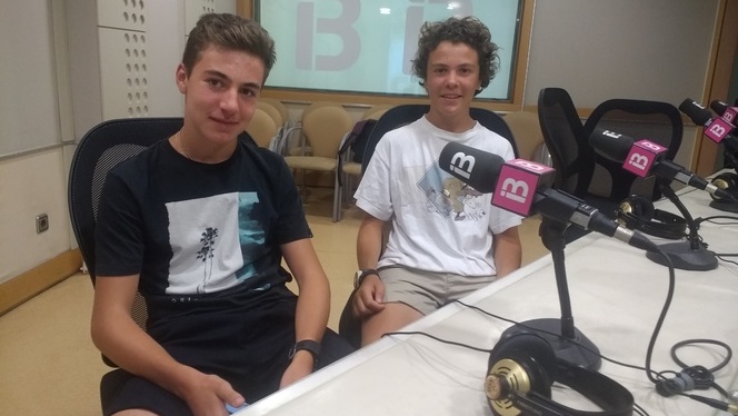 Miguel Albertí i Gonzalo Gutiérrez, les joves promeses de la canoa balear