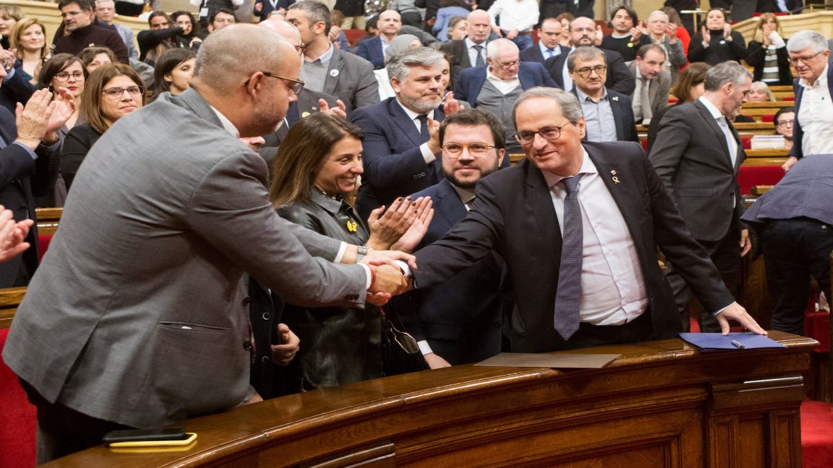 El Parlament català rebutja la inhabilitació de Torra