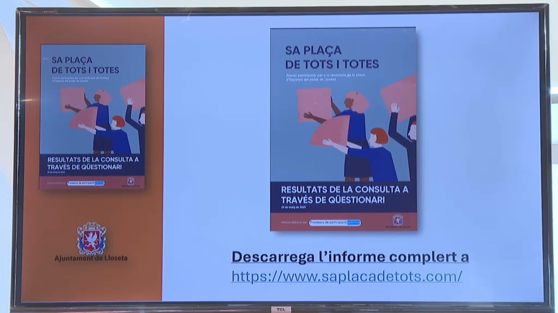 L’Ajuntament de Lloseta es compromet a reformar la plaça d’Espanya sense baixar-la a nivell de carrer