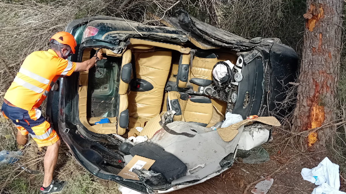 Mor una de les joves accidentades en el sinistre a la carretera de Cala Tarida