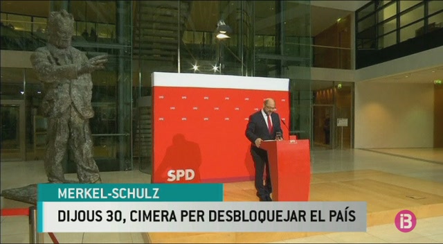 Merkel+i+Schulz+seuran+dijous+a+negociar+per+conformar+un+govern+estable+a+Alemanya