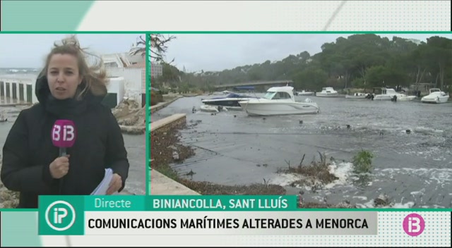 La borrasca ‘Anna’ causa desperfectes a la costa sud de Menorca