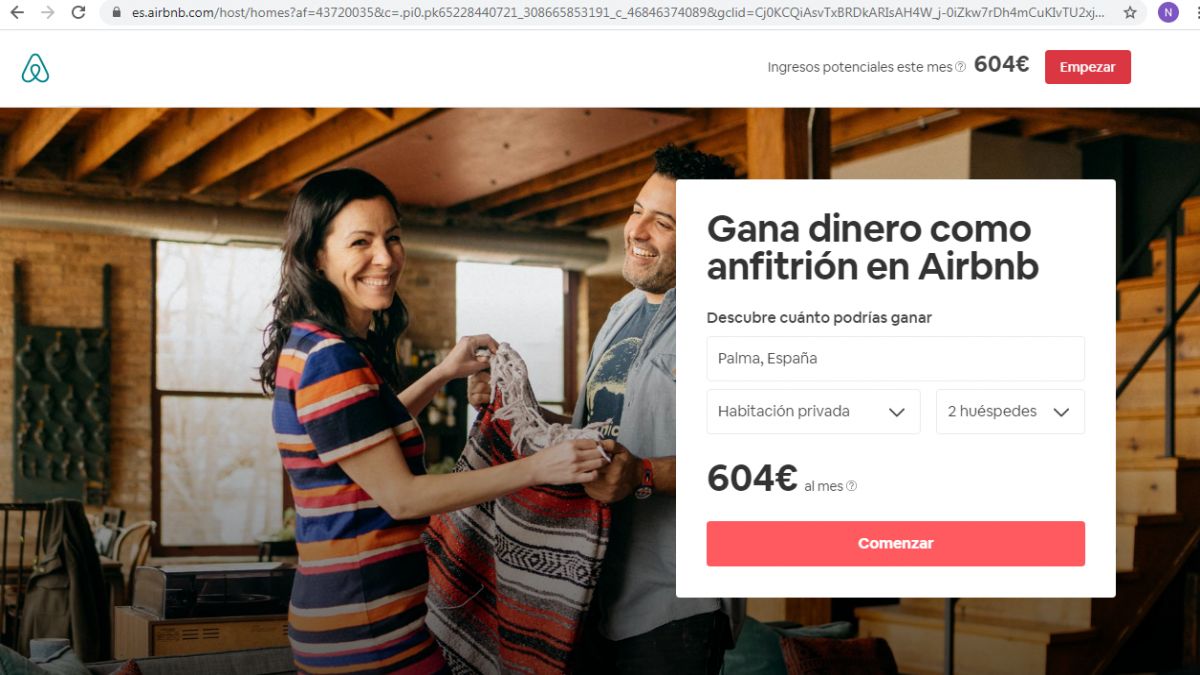 El lloguer turístic il·legal d’habitacions a Palma copa Airbnb