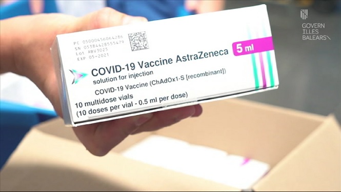 Arriben a les Illes 4.800 dosis de la vacuna d’Astrazeneca