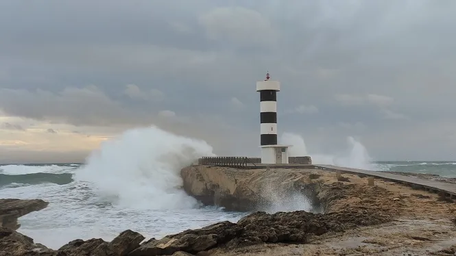 Denise, la nova borrasca d’impacte a les Balears: pluja, tempestes i sobretot vent durant la matinada