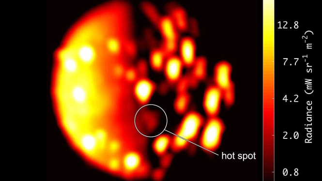 La nau Juno troba evidències d’un volcà desconegut al pol sud de la lluna Io