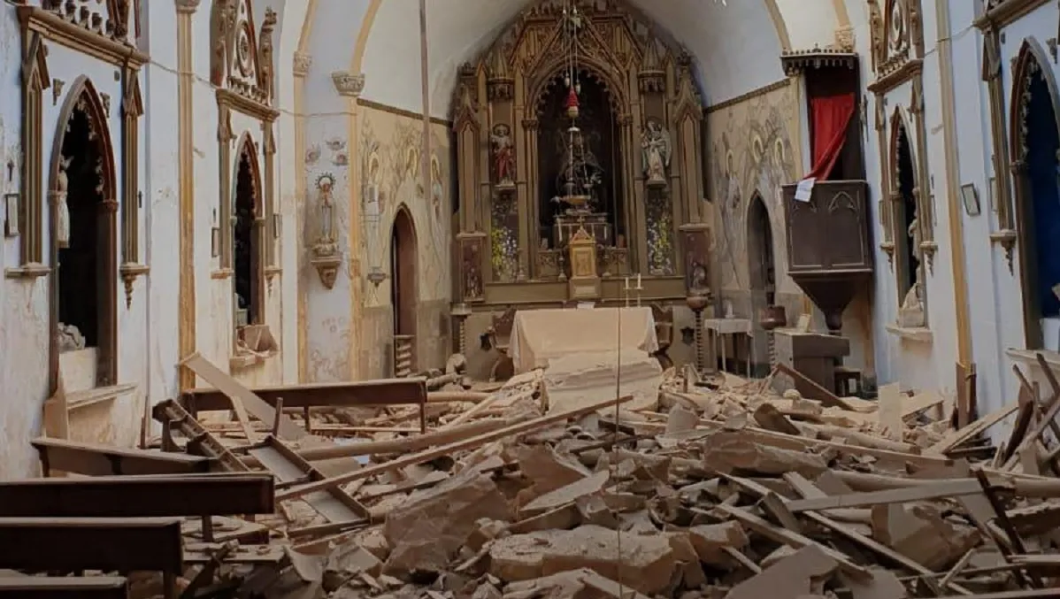 Tècnics del Bisbat estudiaran l’estat de l’església de Son Negre a Manacor després d’esfondrar-se el sostre
