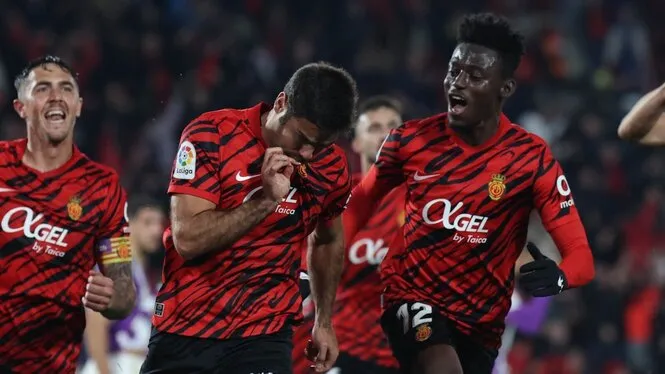 Un gol d’Abdón al descompte dona la victòria al Mallorca contra el Valladolid