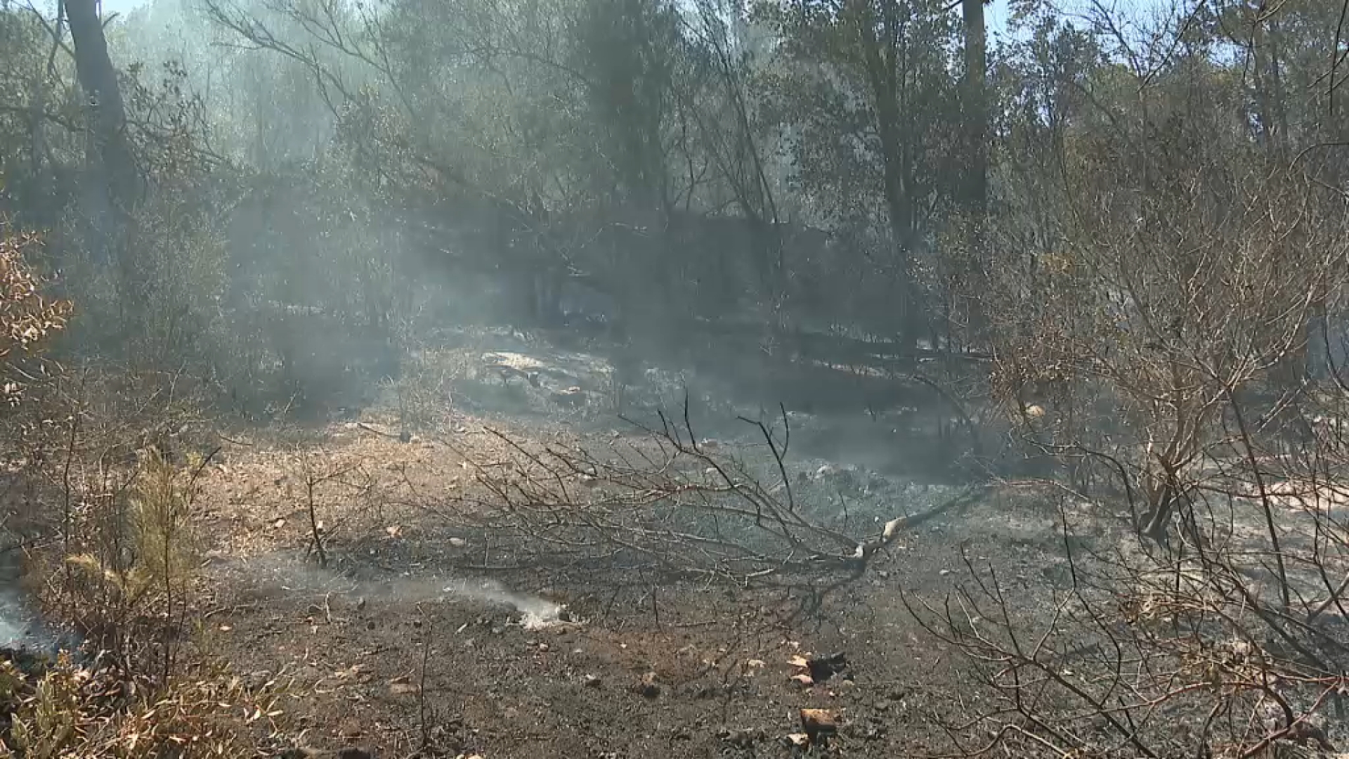 Extingit l’incendi a Macarella, amb 0,3 hectàrees cremades