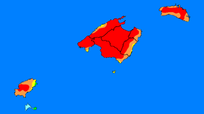 Les altes temperatures eleven a “extrem” el risc d’incendi a les Balears