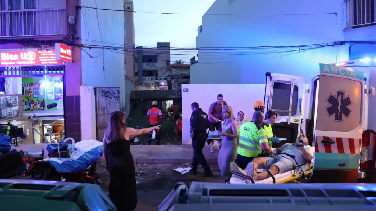 Només queda una persona hospitalitzada per l’esfondrament a Platja de Palma