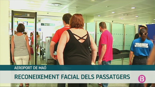 L’Aeroport de Menorca serà el primer de l’Estat a instal·lar un sistema de reconeixement facial