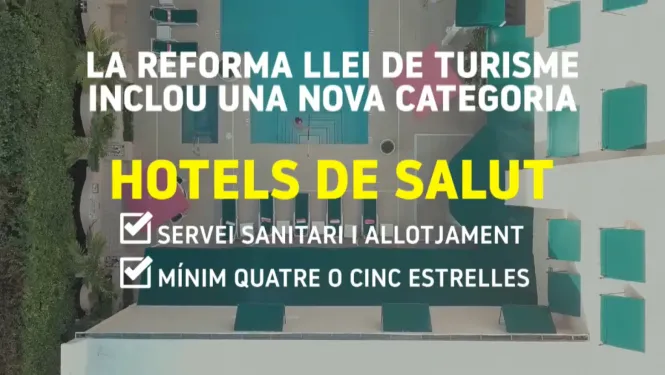 La reforma de la llei de turisme inclou una nova categoria: hotels de salut
