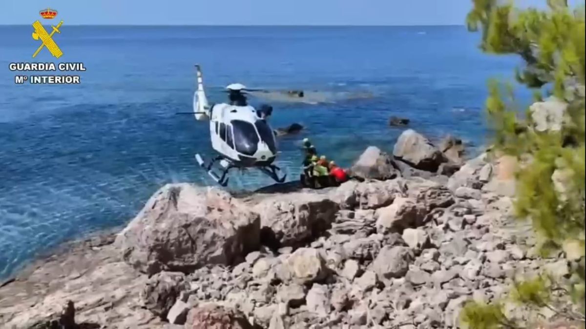 Rescatada una turista ferida després de caure per un barranc a Cala Deià