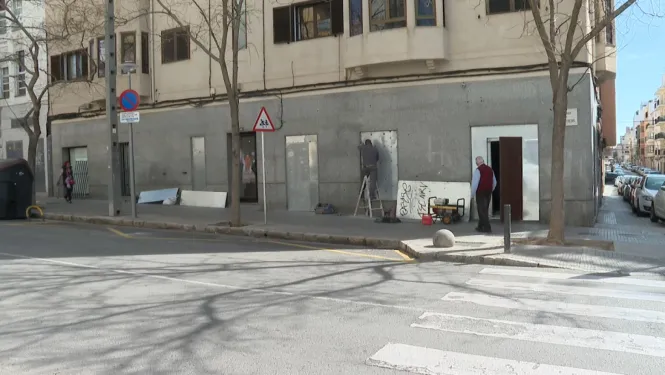 Blinden el local d’una antiga sucursal bancària on es va dur a terme la batuda contra una banda a Palma