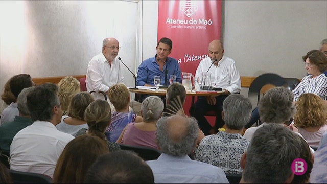 Manuel+Valls+visita+Menorca+per+participar+a+una+tert%C3%BAlia+a+l%E2%80%99Ateneu+de+Ma%C3%B3