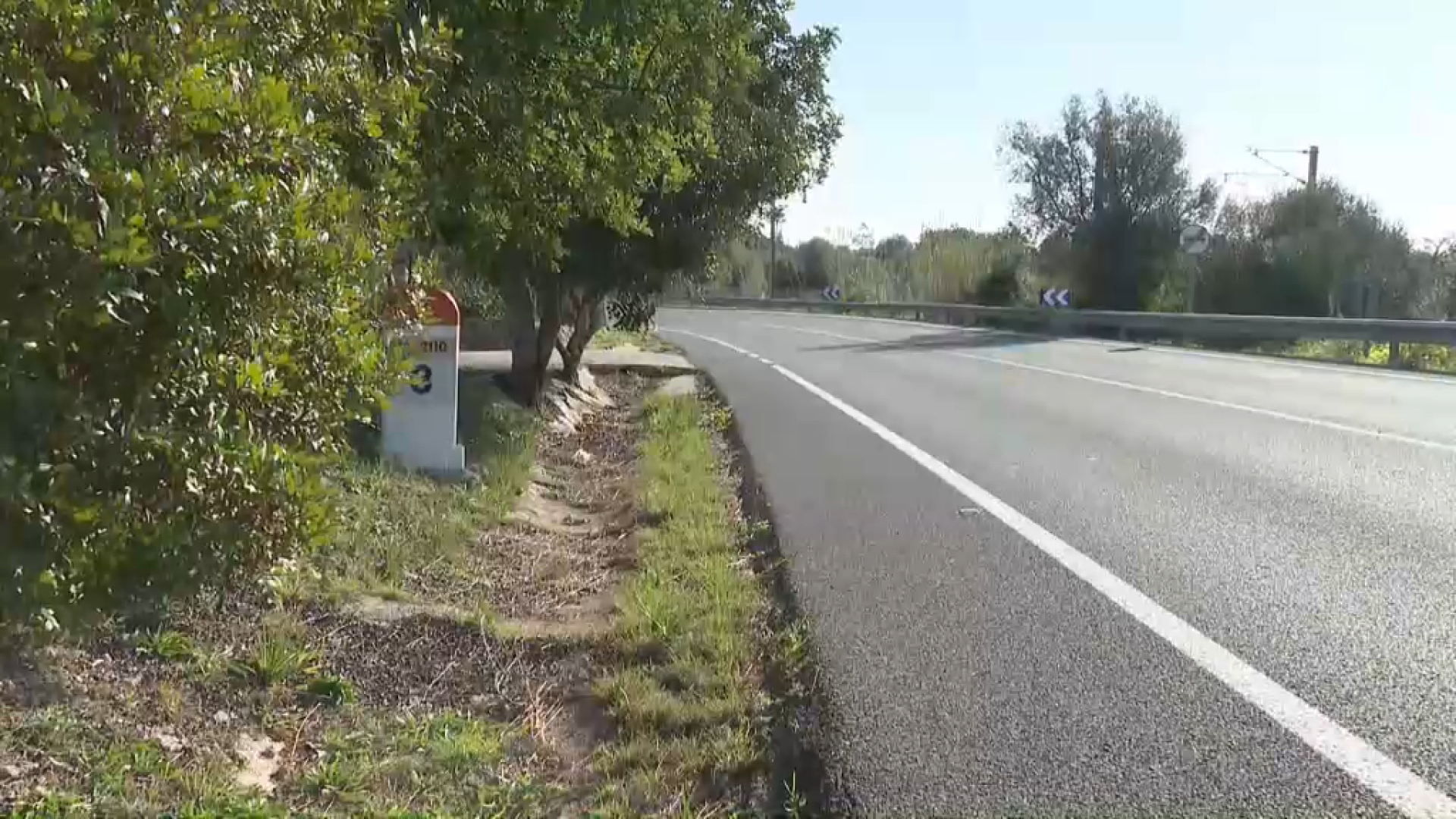 Un jove, molt greu en ser atropellat a la carretera entre Lloseta i Inca