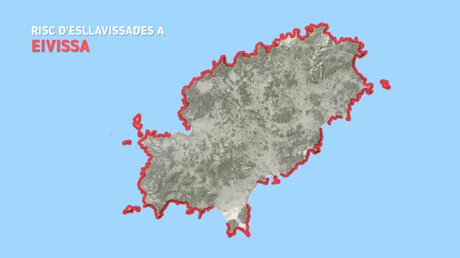 La costa eivissenca, la més afectada pel risc d’esllavissada