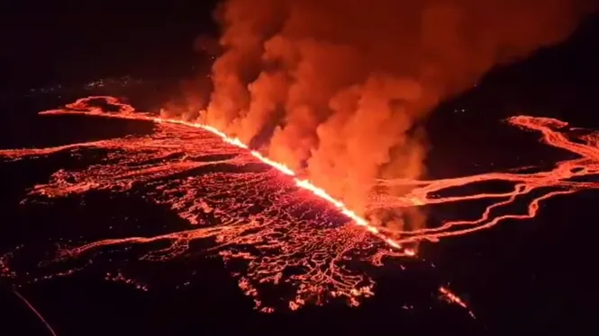 Perd força l’erupció volcànica de la península de Reykjanes a Islàndia