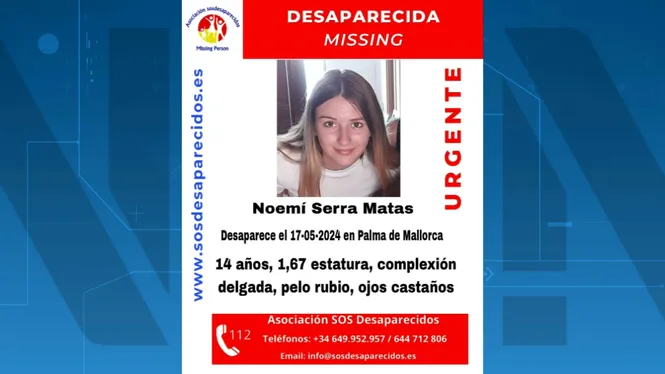 Cerquen una al·lota de 14 anys desapareguda a Palma