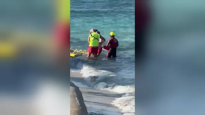 Els socorristes de Formentera rescaten un home que havia caigut d’un catamarà