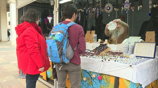 El mercadet de Nadal de Palma, menys vendes que l’any passat