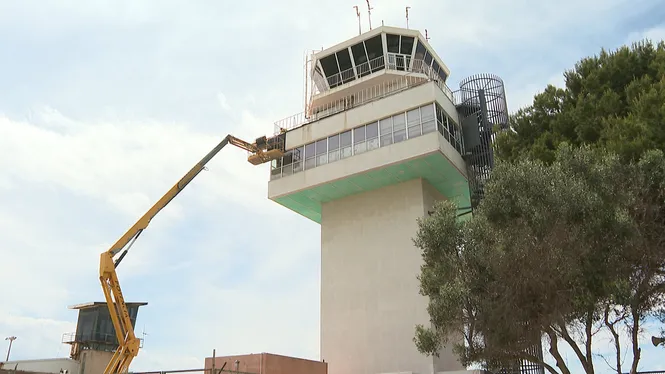 Aena fa actuacions de reforç a la torre de control de l’Aeroport de Menorca