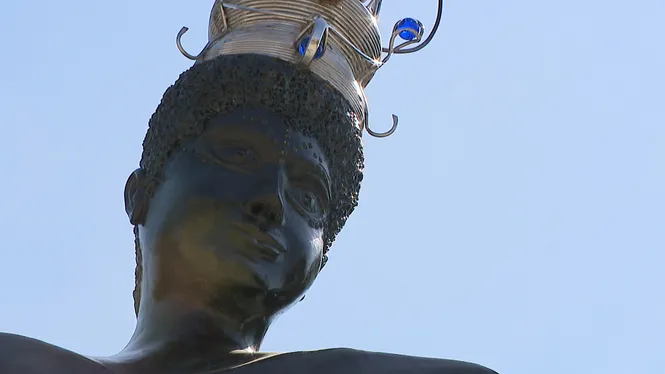 Instal·lada l’escultura d’Andrés Magaz a Petra