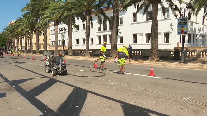 Ciutadella prepara la plaça des Born per ser zona per a vianants a partir del juliol