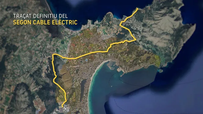 Aquest serà el traçat definitiu del segon cable elèctric submarí a la Badia de Pollença