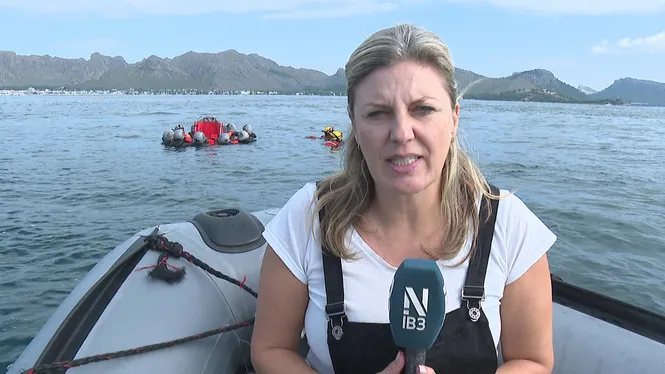 L’Exèrcit de l’Aire fa simulacres de rescat a la mar a la badia de Pollença